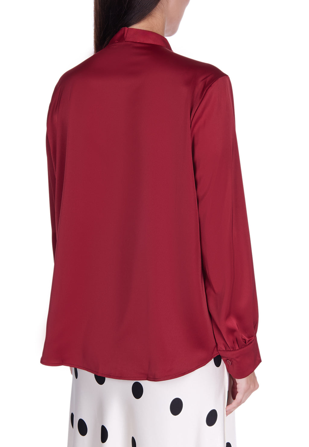 Burgundy Sfilato blouse - view 4