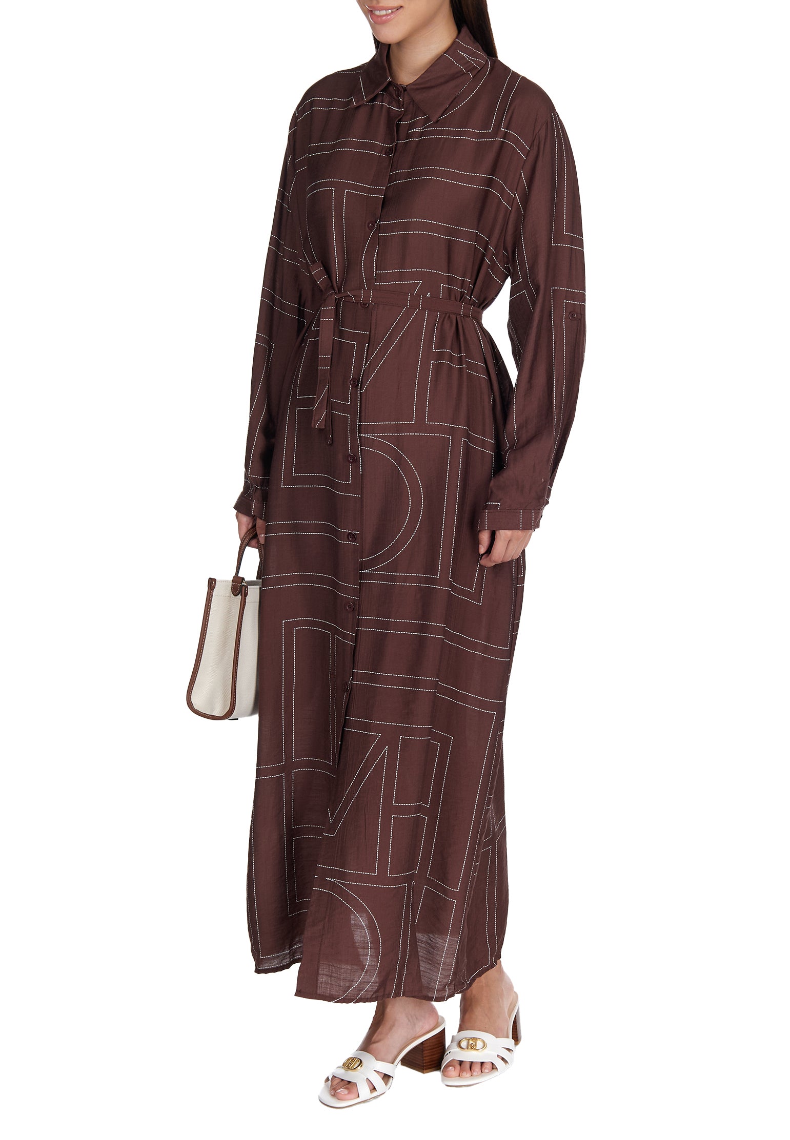 Burgundy Sfilato dress - view 4