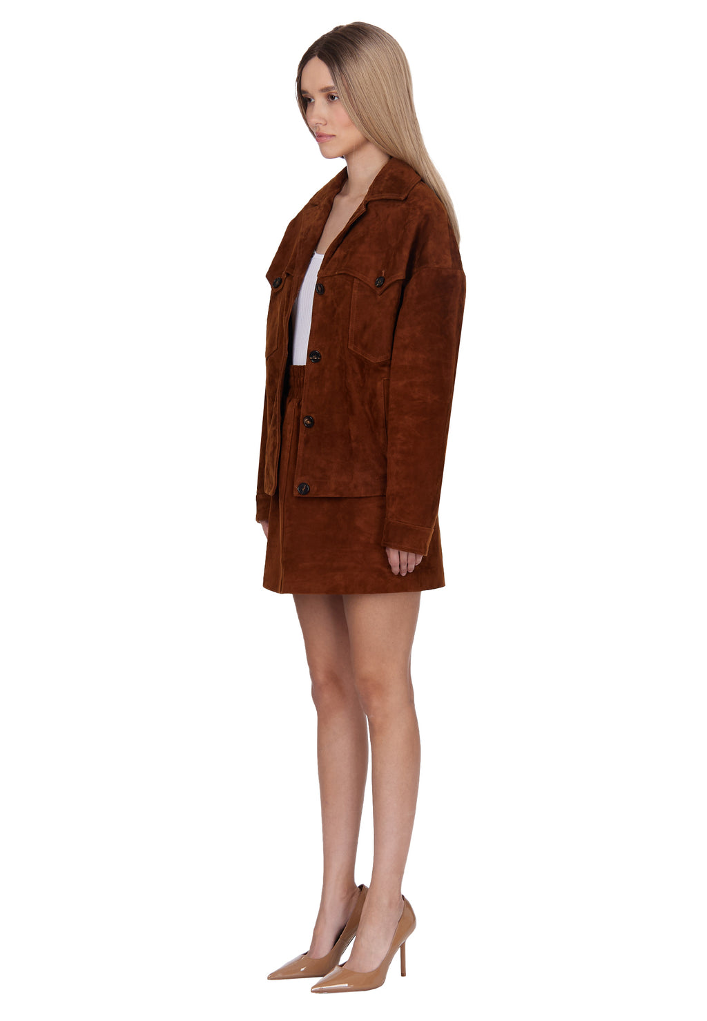 Brown Sfilato skirt - view 3