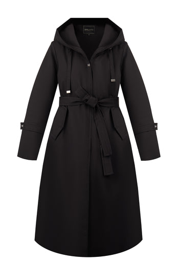 Black Sfilato trench coat - view 1