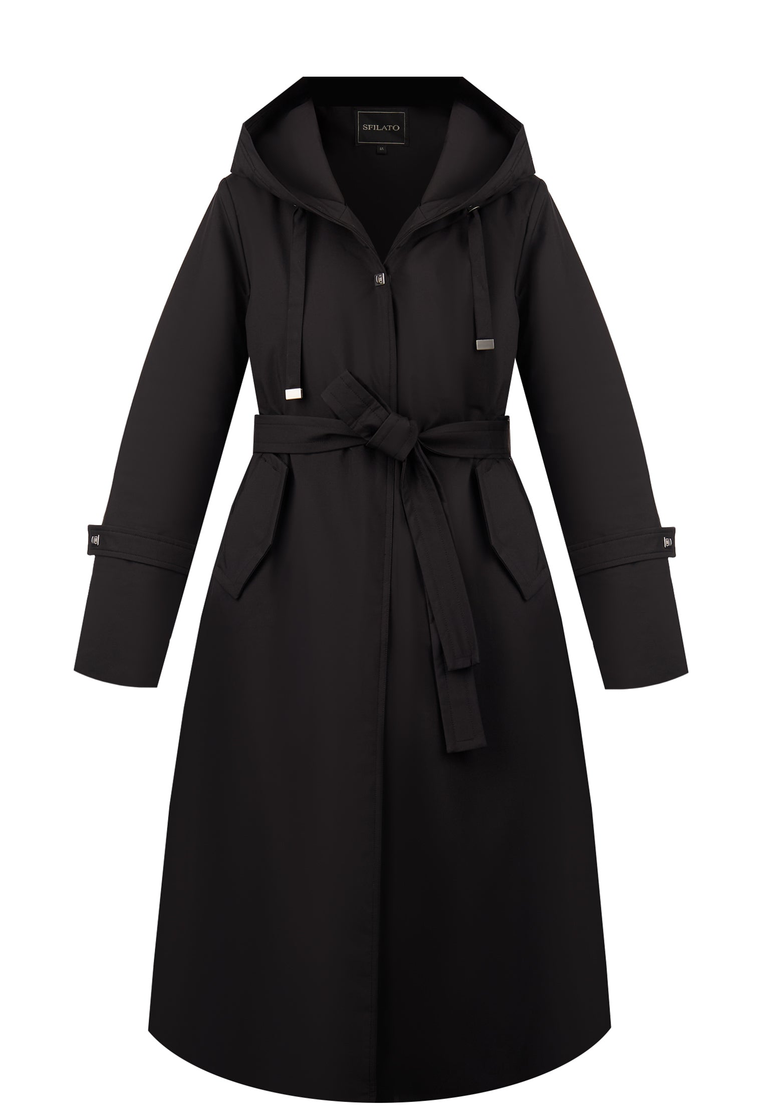 Black Sfilato trench coat - view 1