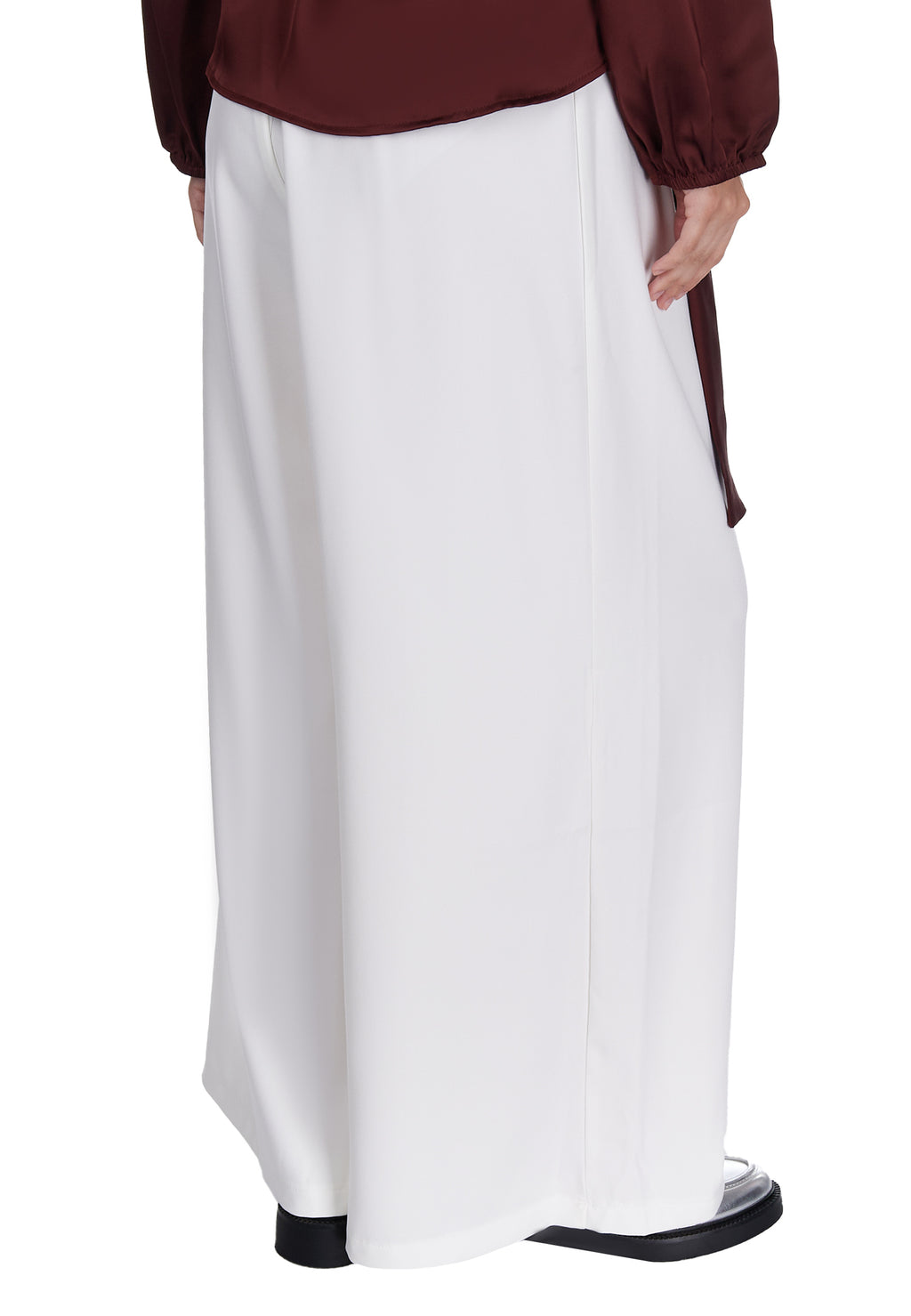 White and Gray Sfilato trousers - view 4