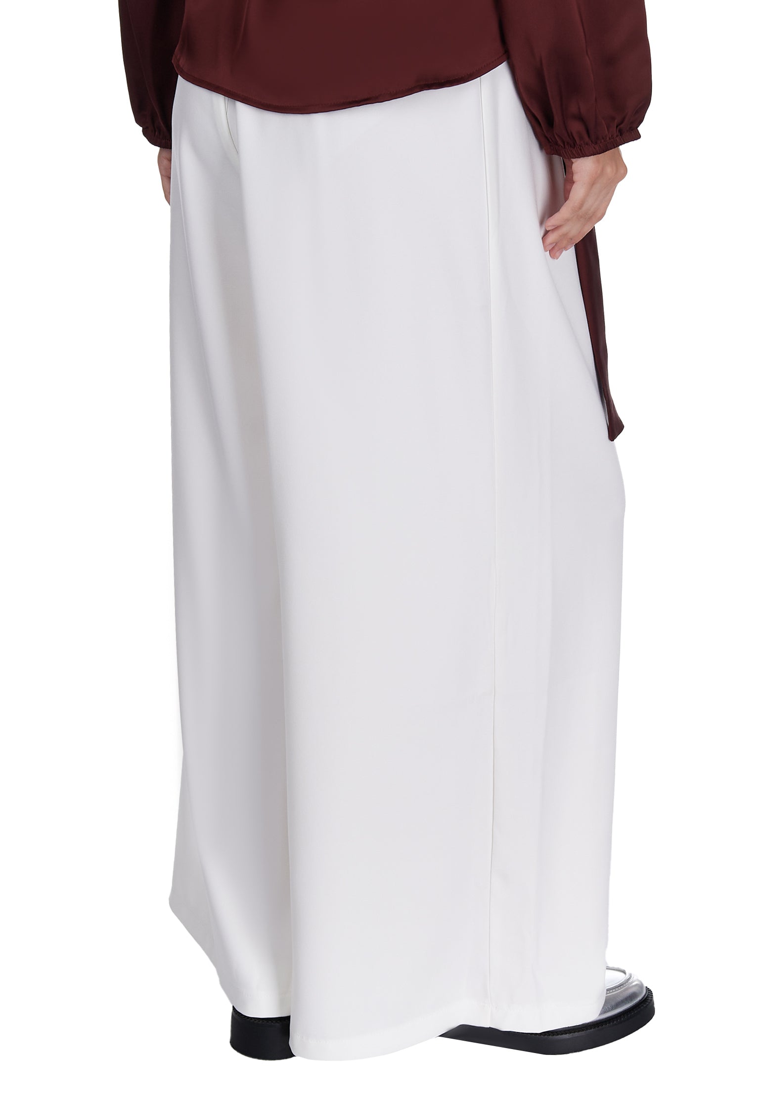 White and Gray Sfilato trousers - view 4
