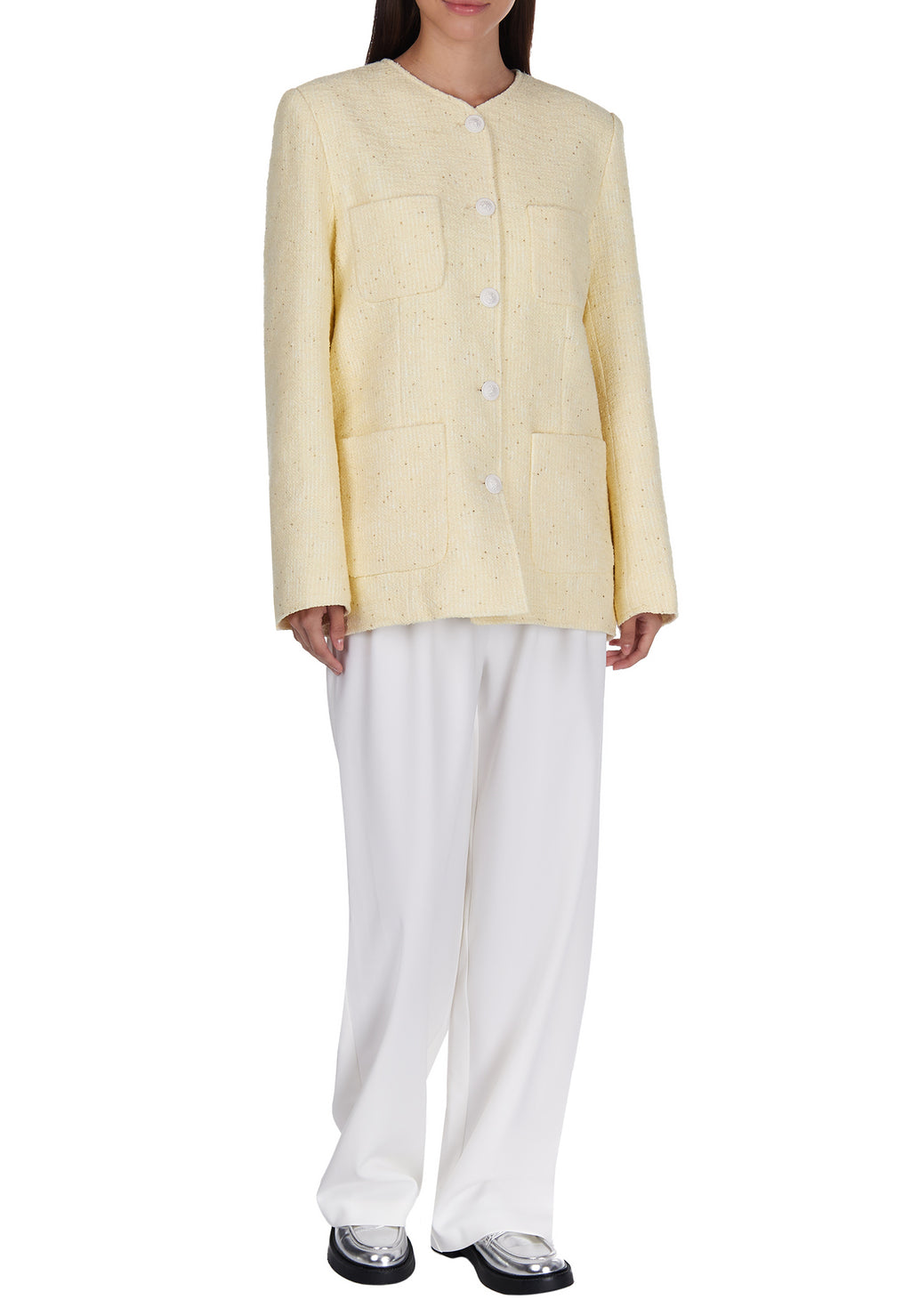 Cream Sfilato jacket - view 2