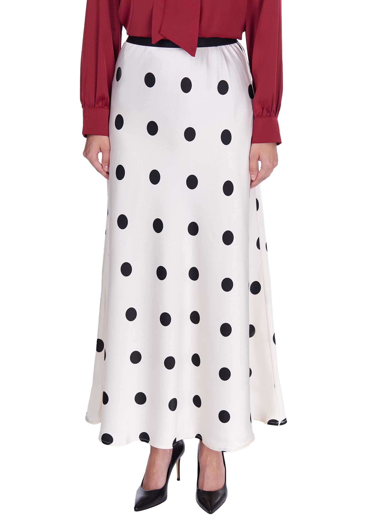 Gray and White Sfilato skirt - view 5