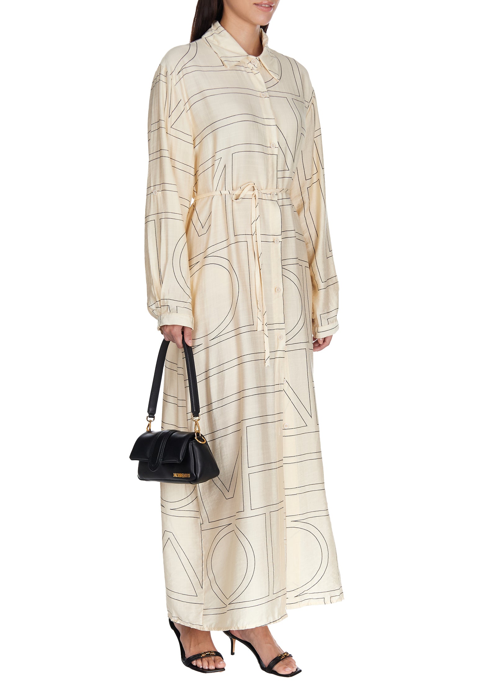 Gray Sfilato dress - view 4