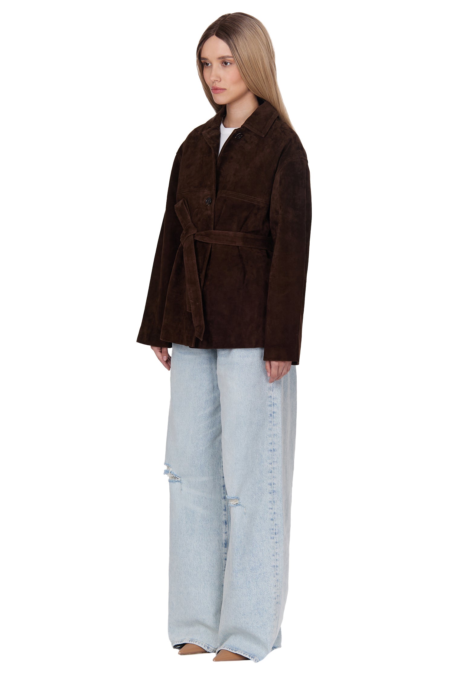 Biella Blazer — Brown