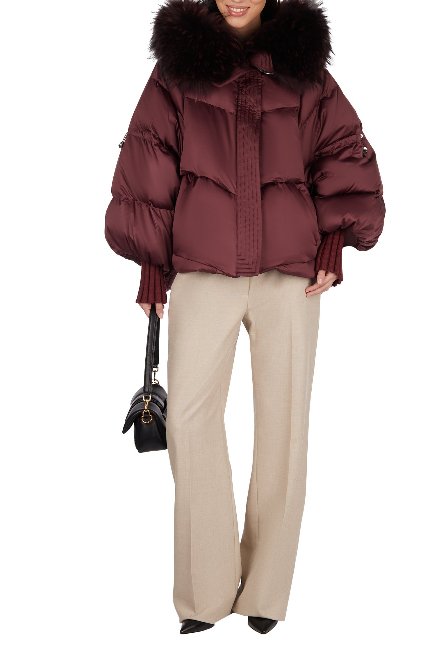 Sfilato Down Jacket TR25-59 — Burgundy