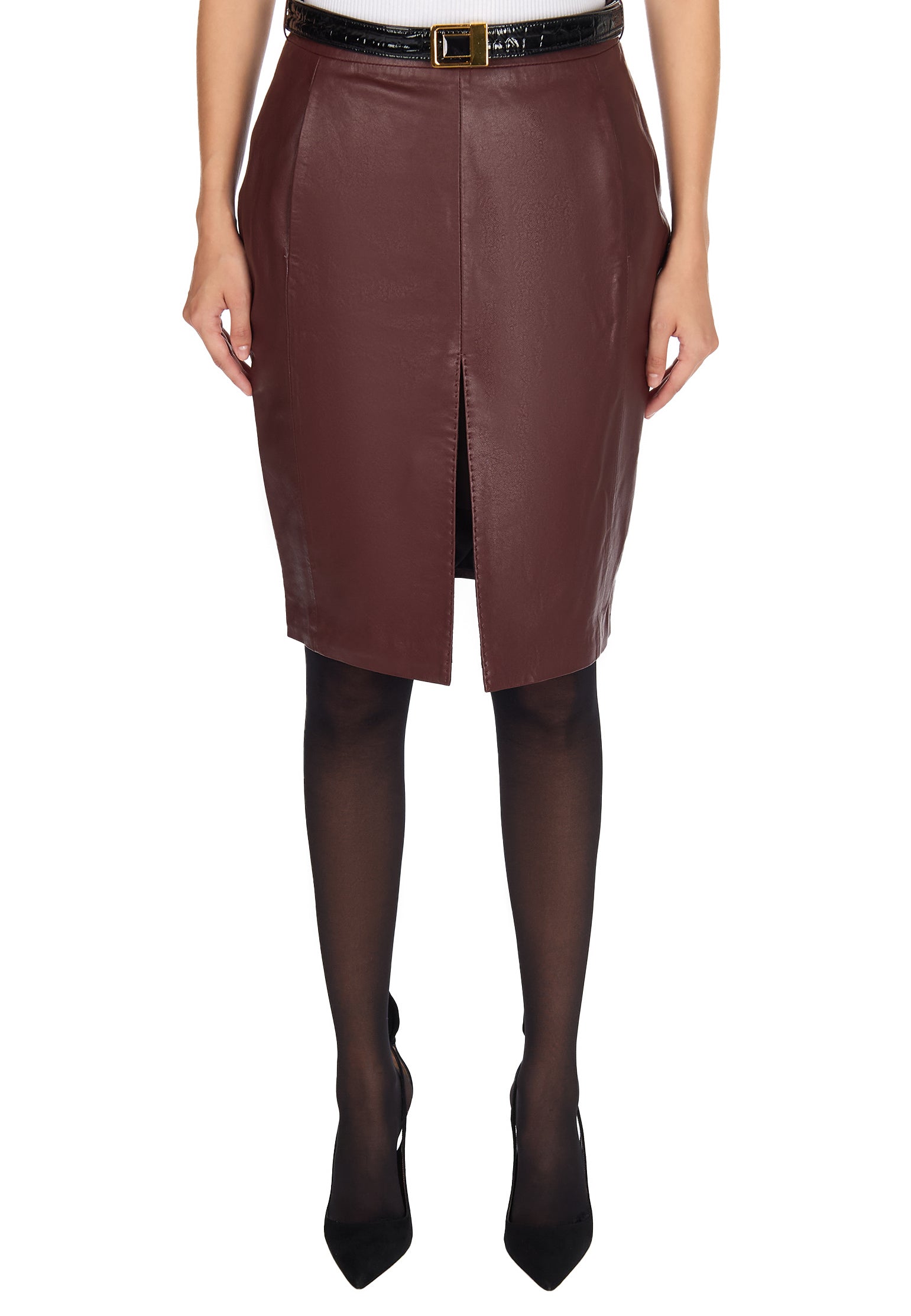 Udine Skirt — Burgundy