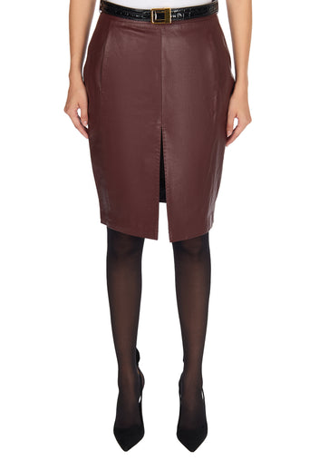 Udine Skirt — Burgundy