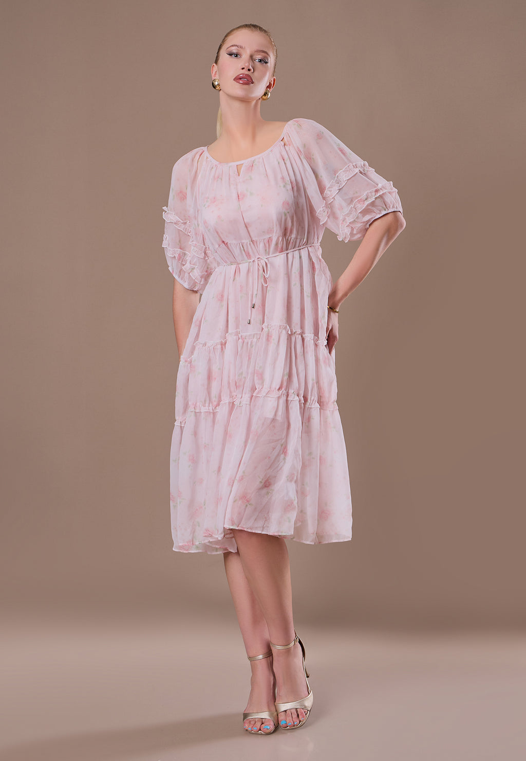 Brown Sfilato dress - view 3