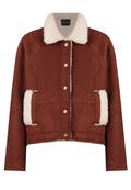 Brown Sfilato sheepskin coat - view 1