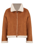 Brown Sfilato sheepskin coat - view 1