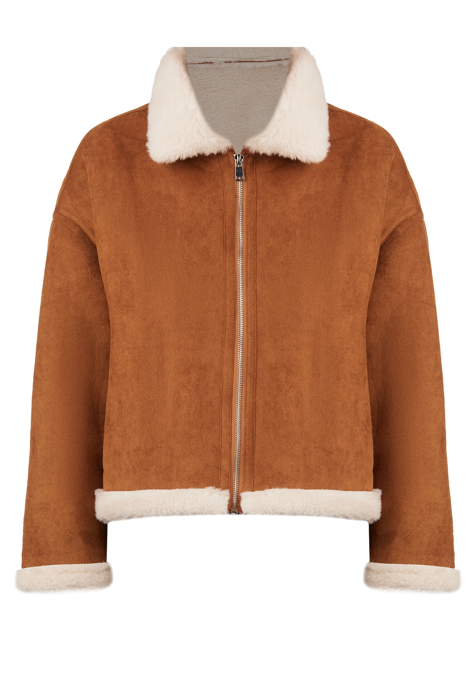 Brown Sfilato sheepskin coat - view 1