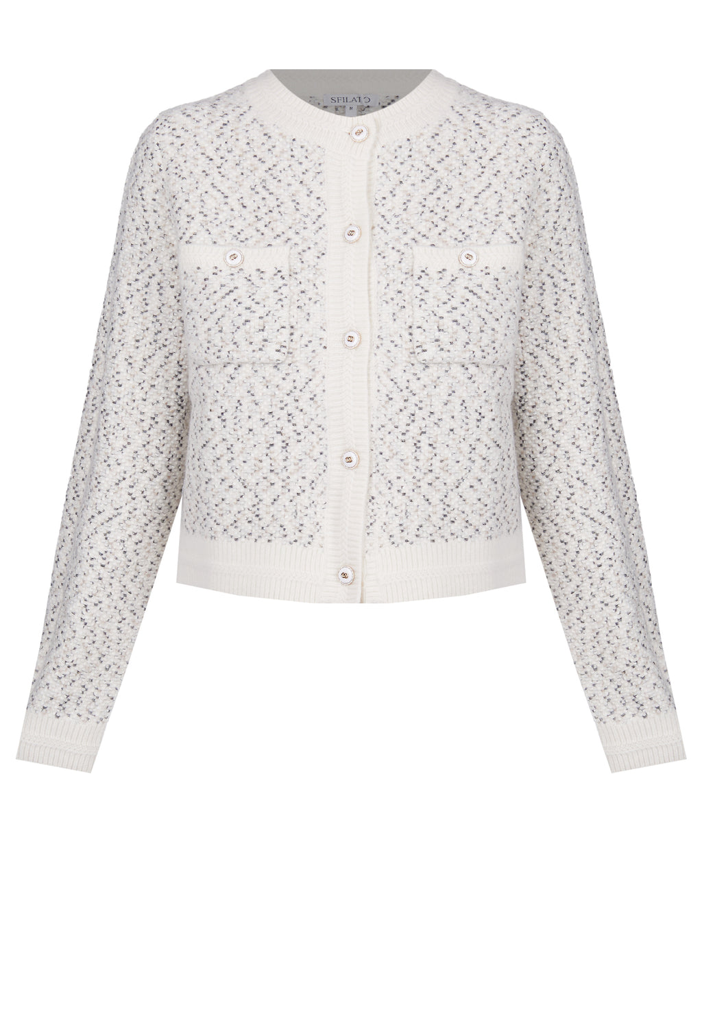 Gray Sfilato cardigan - view 1