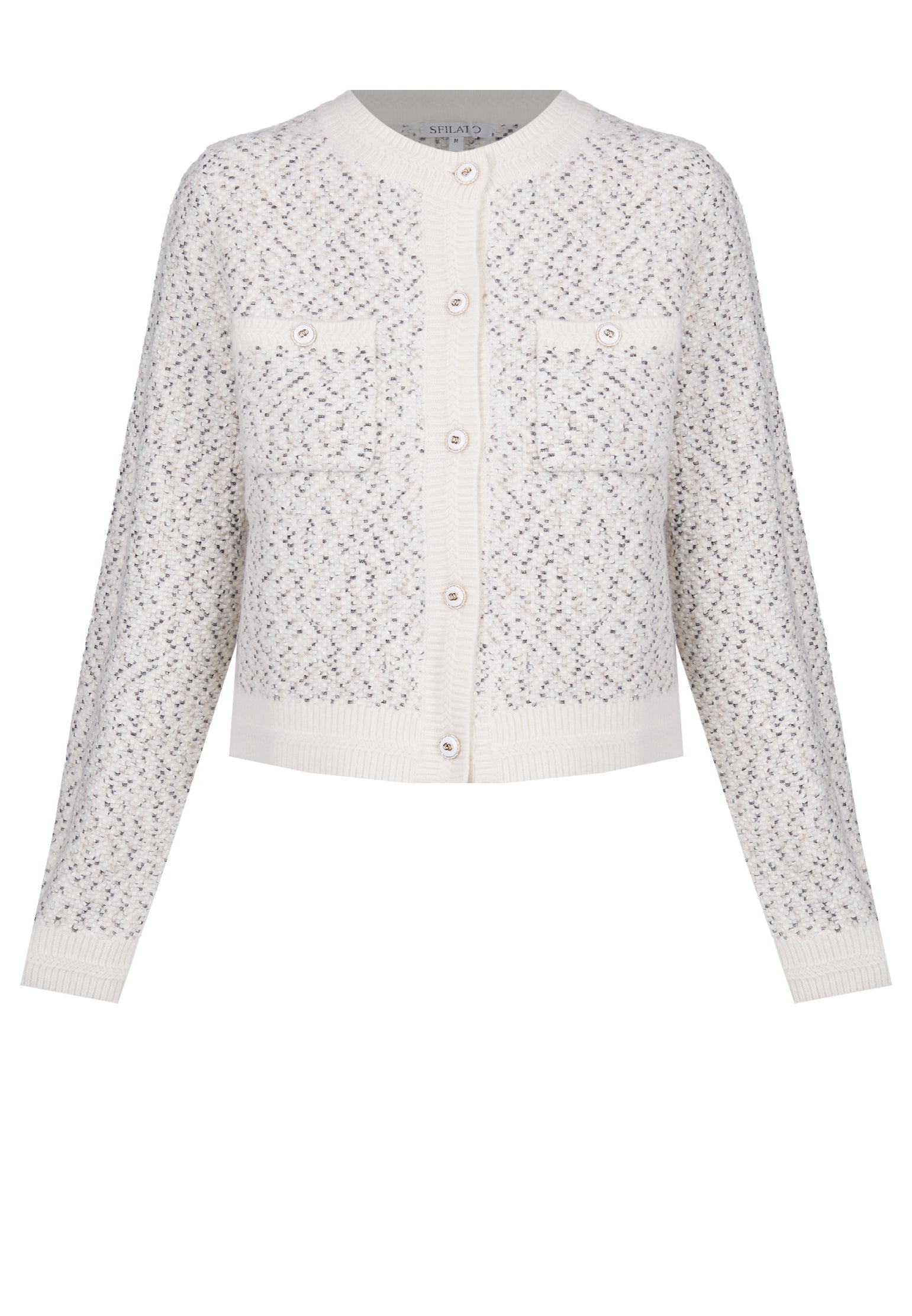 Gray Sfilato cardigan - view 1