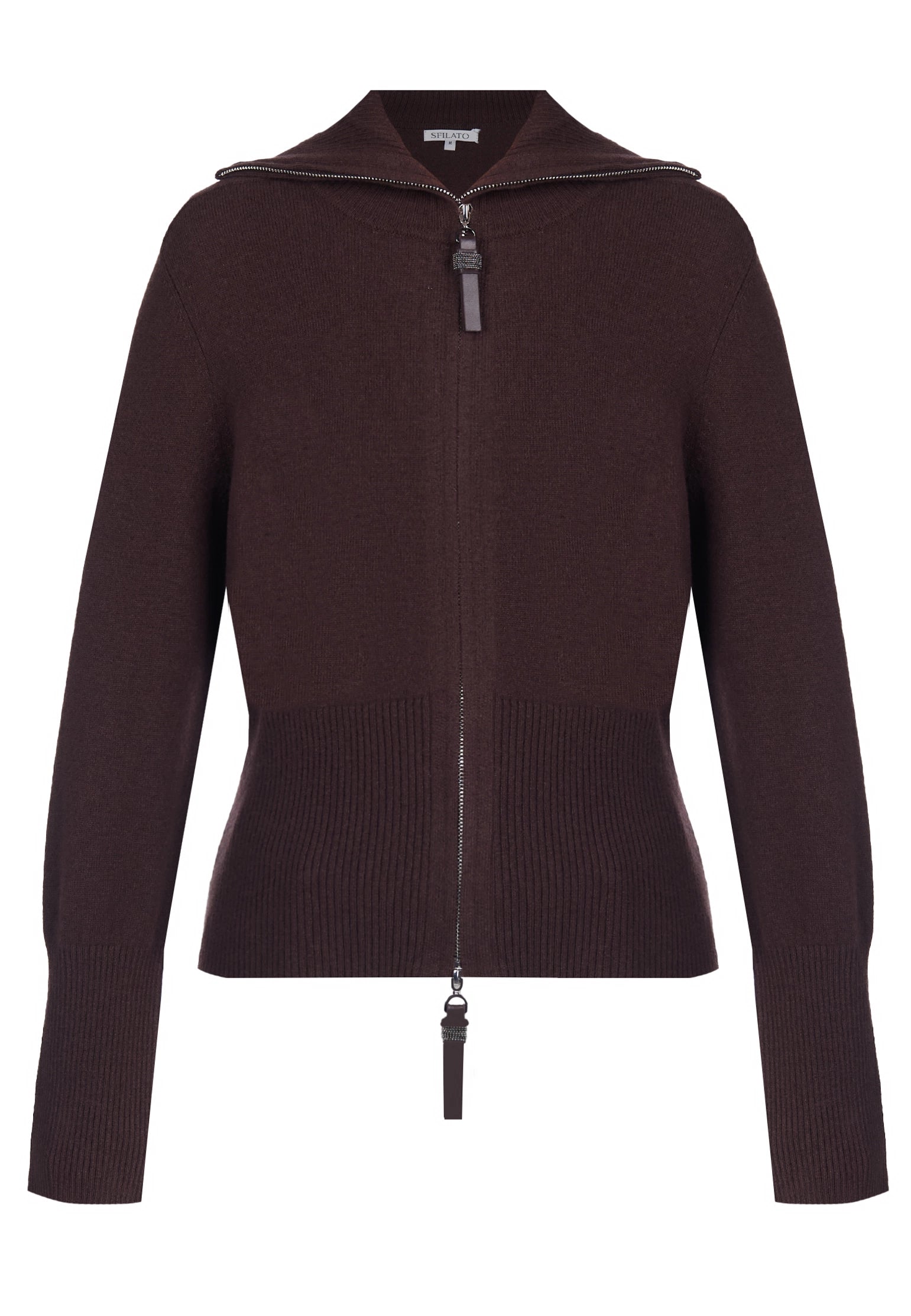 Burgundy Sfilato pullover - view 1