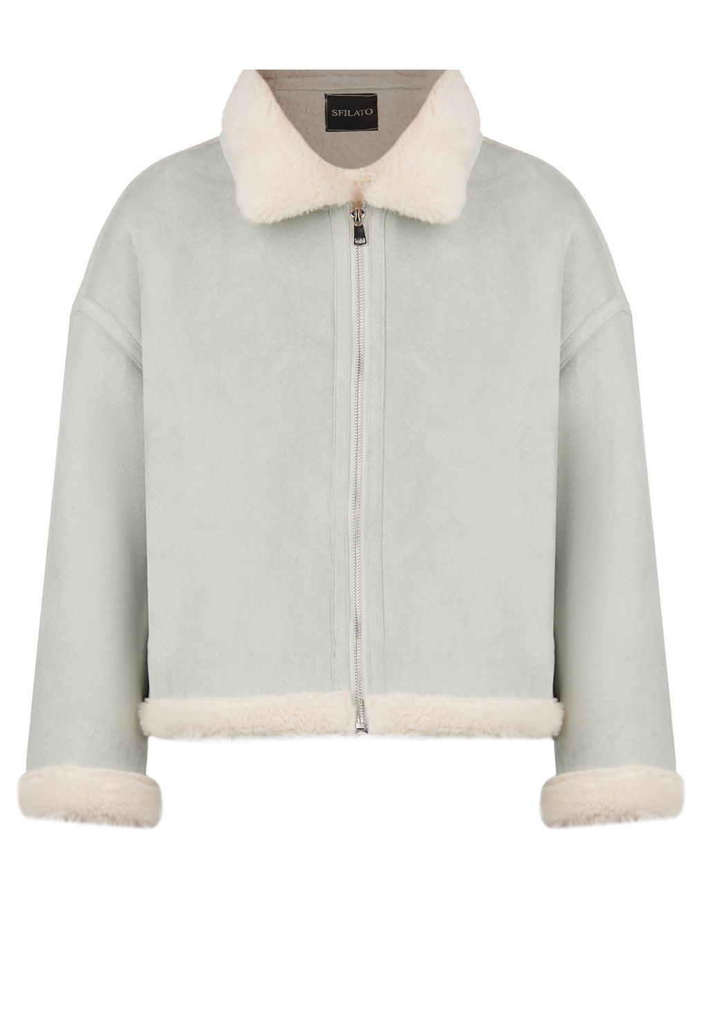 Gray Sfilato sheepskin coat - view 1