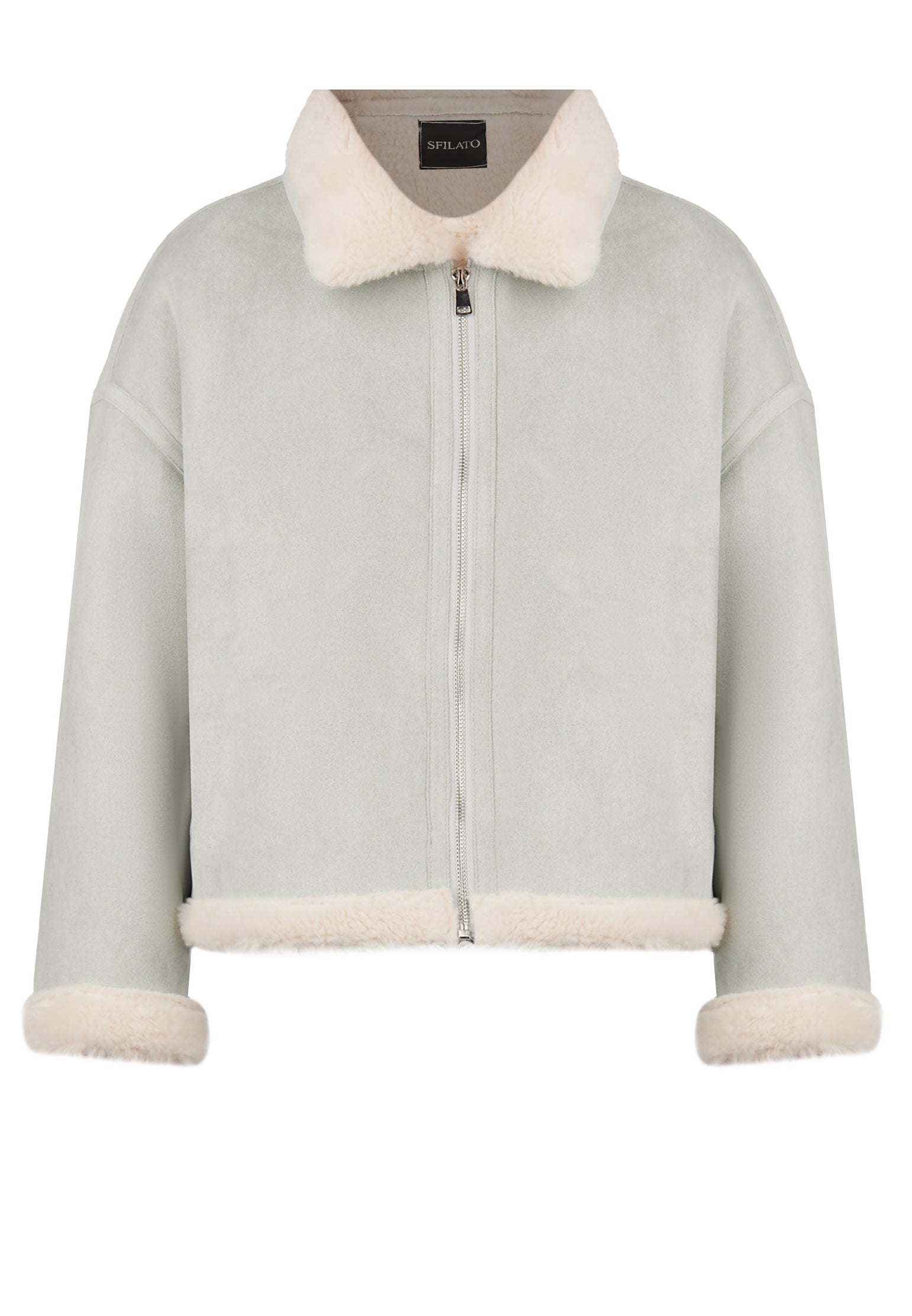 Gray Sfilato sheepskin coat - view 1