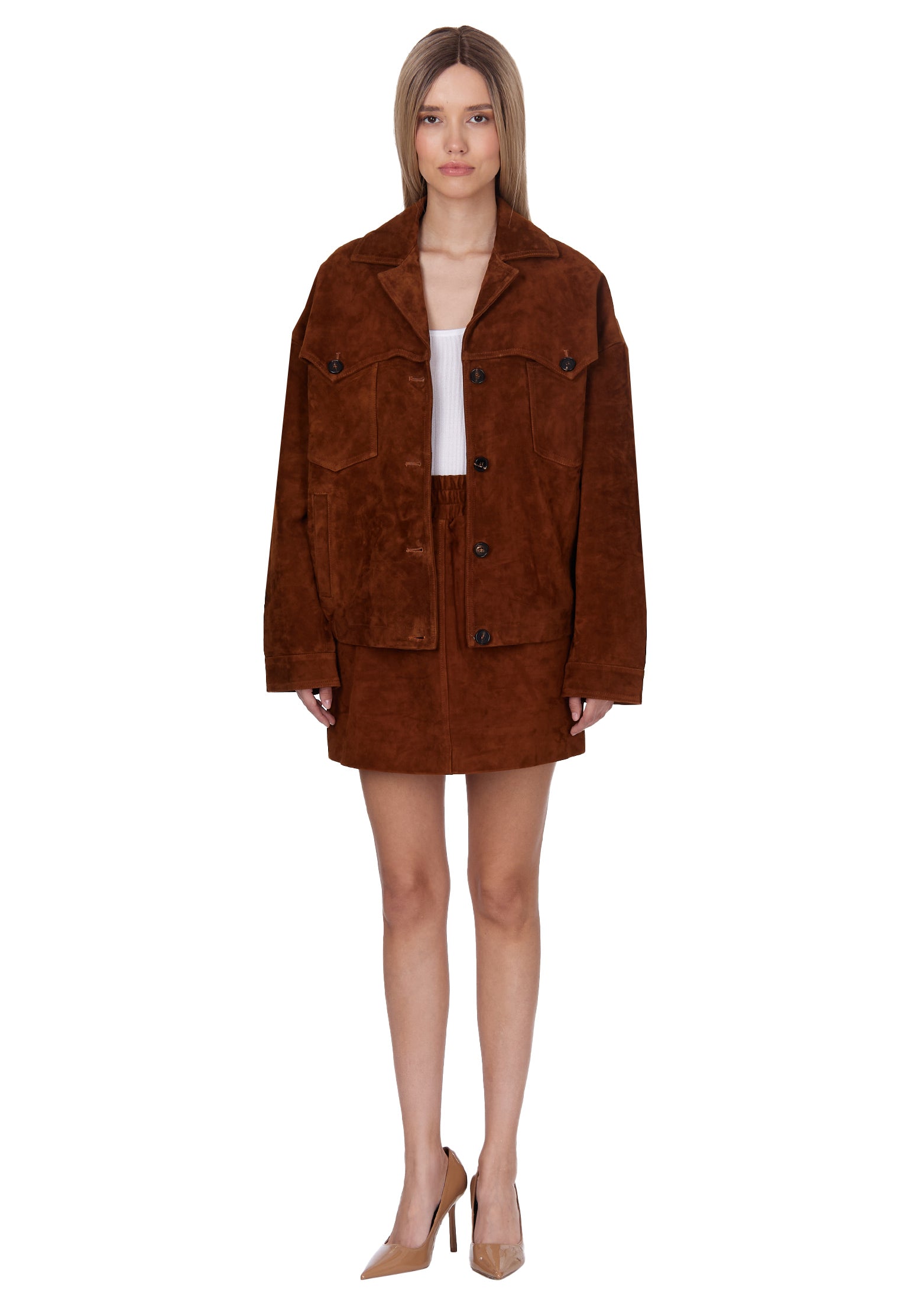 Brown Sfilato skirt - view 4