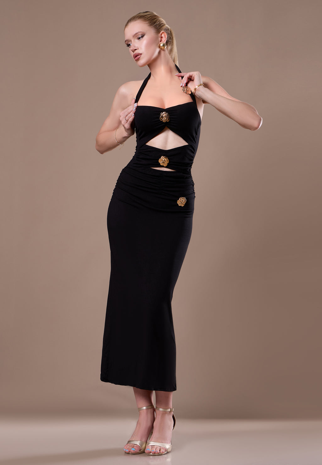 Brown Sfilato dress - view 4
