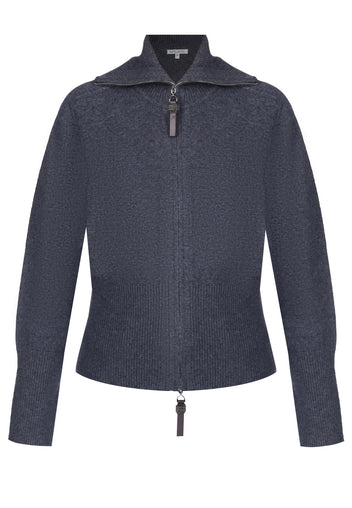 Navy Half-Zip Knit Pullover - view 1