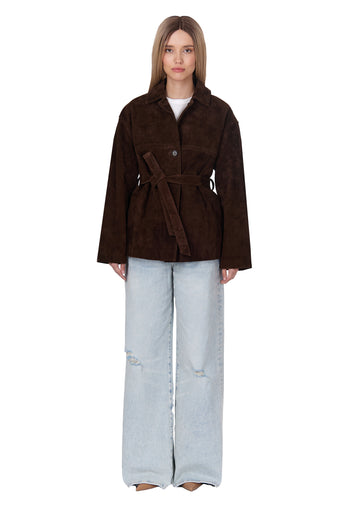 Biella Blazer — Brown