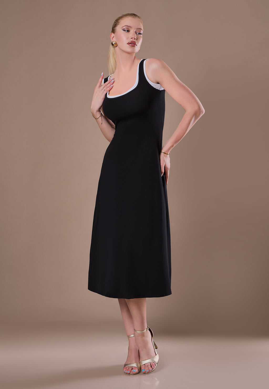 Brown Sfilato dress - view 3