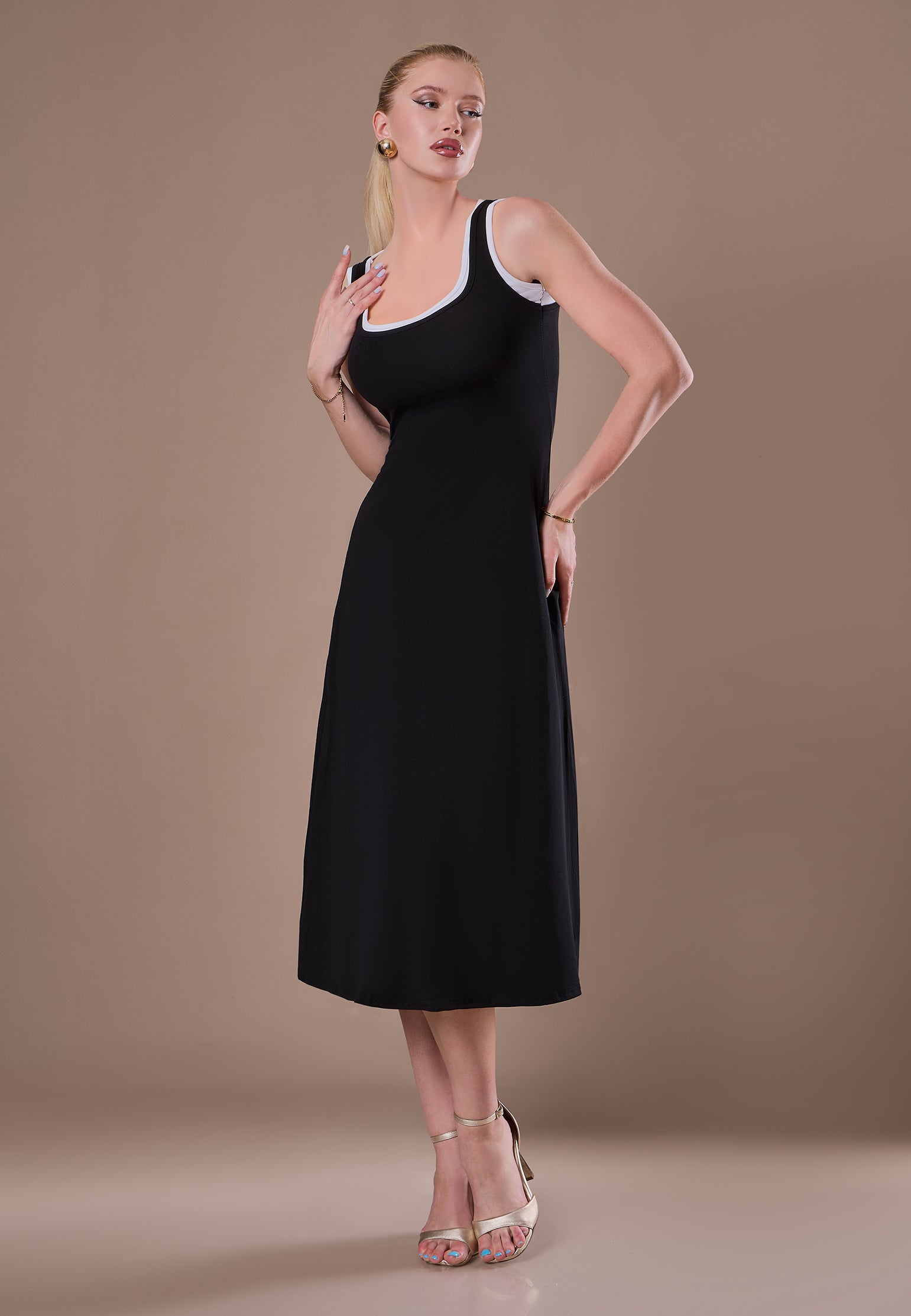 Brown Sfilato dress - view 3