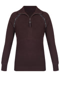 Burgundy Sfilato sweater - view 1