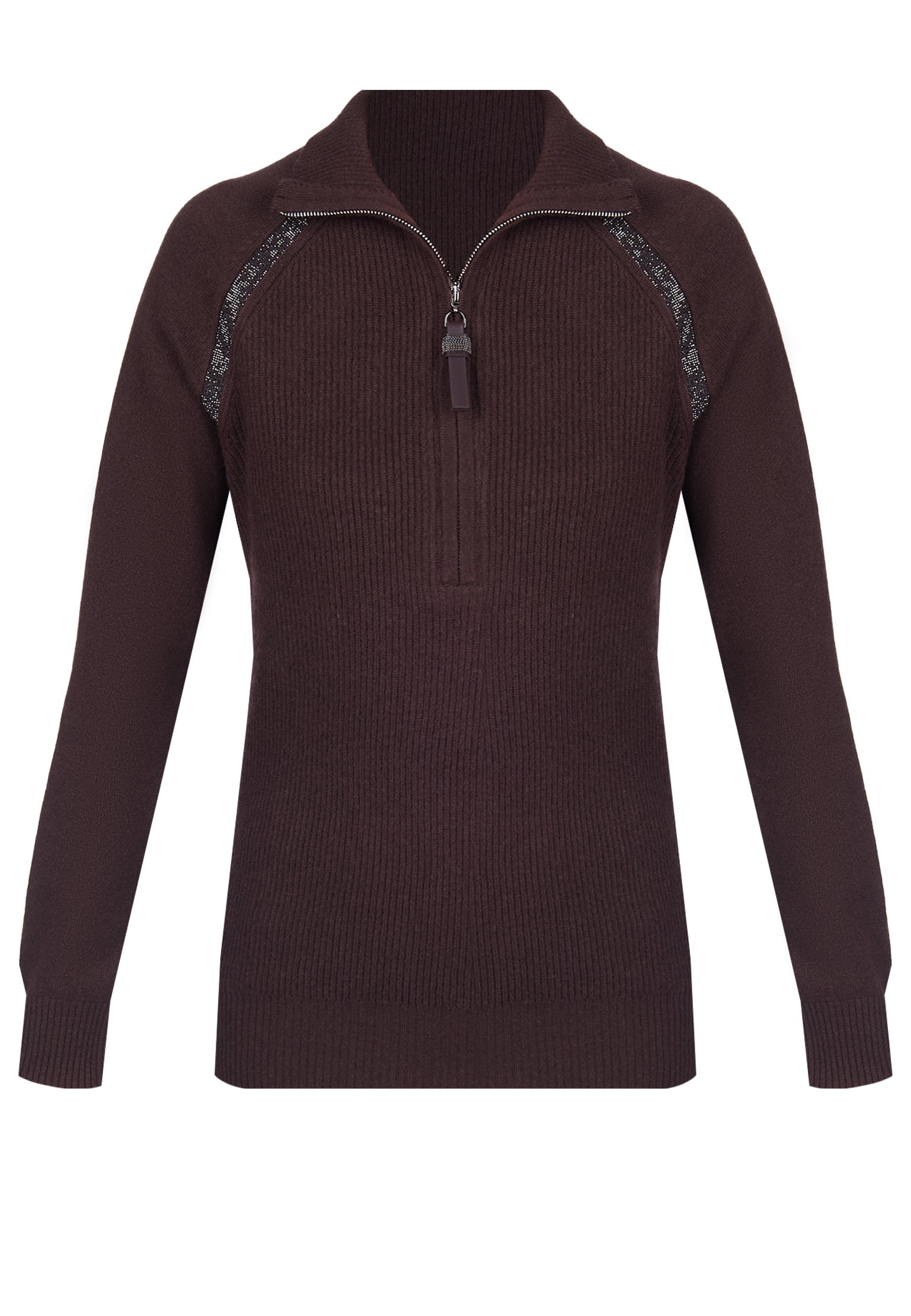 Burgundy Sfilato sweater - view 1