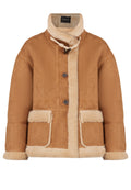 Sfilato Shearling Coat 25875 — Beige