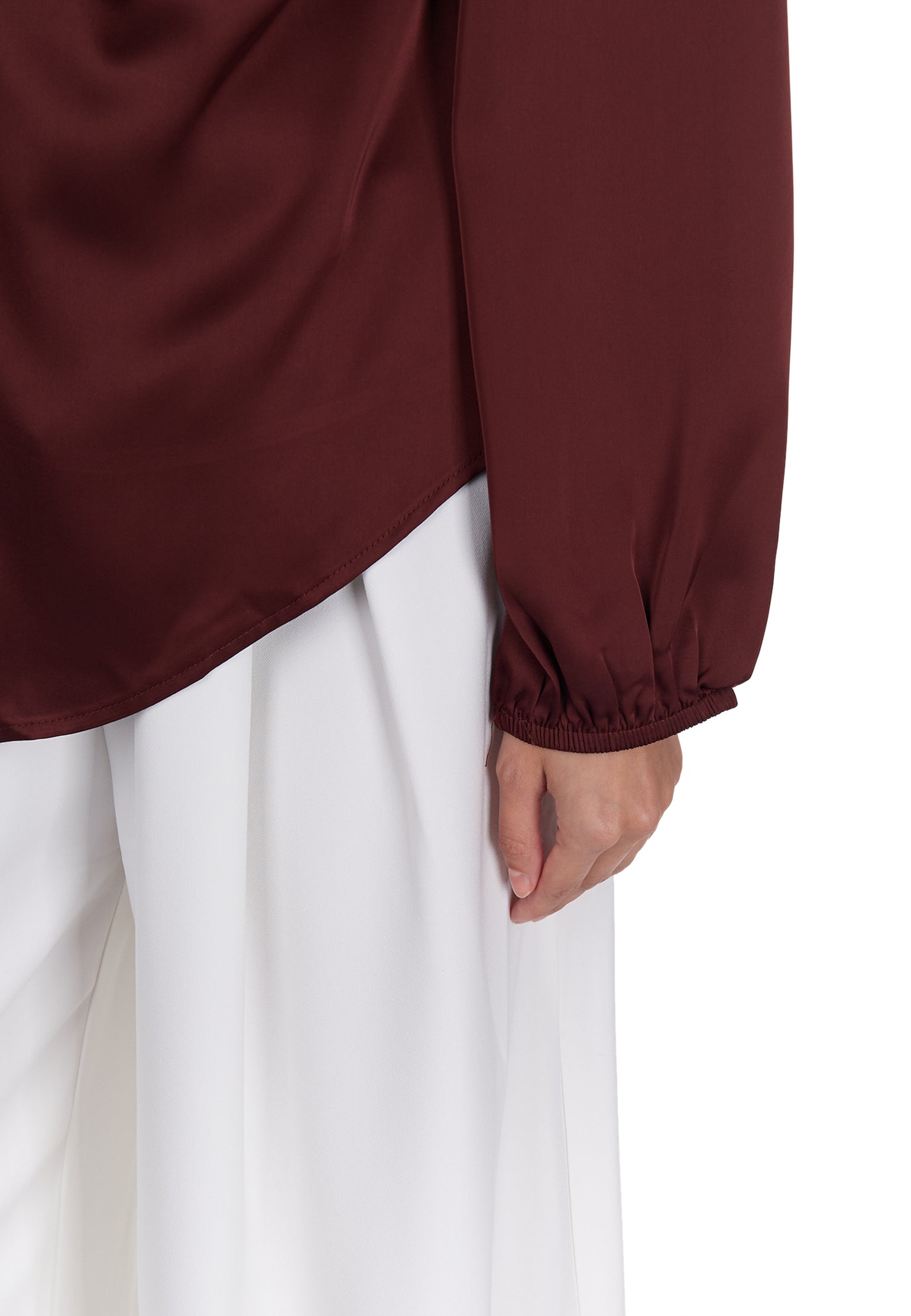 White and Gray Sfilato trousers - view 5