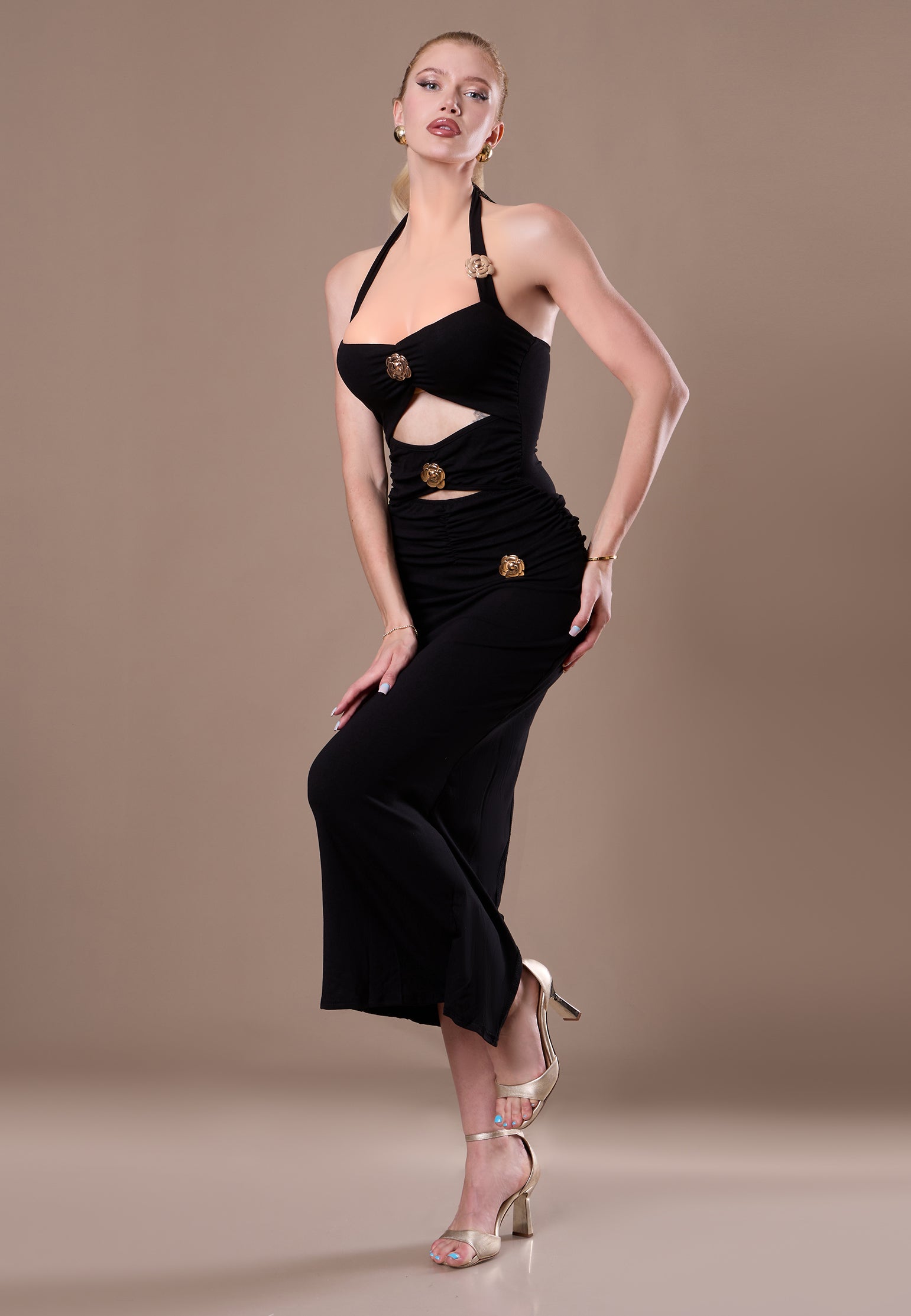 Brown Sfilato dress - view 5
