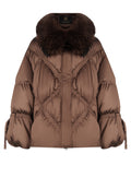 Occhiobello Down Jacket — Brown