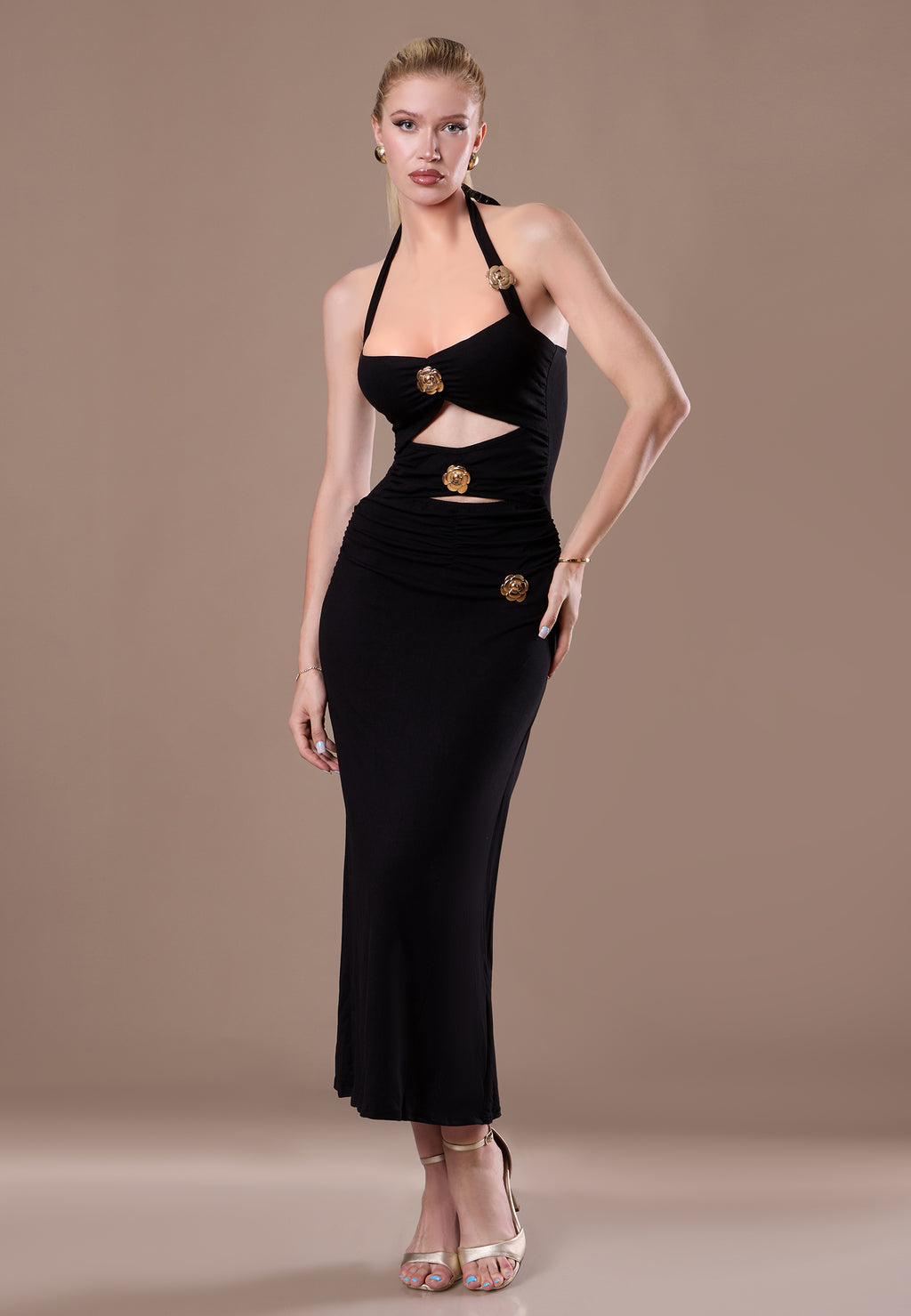 Brown Sfilato dress - view 3