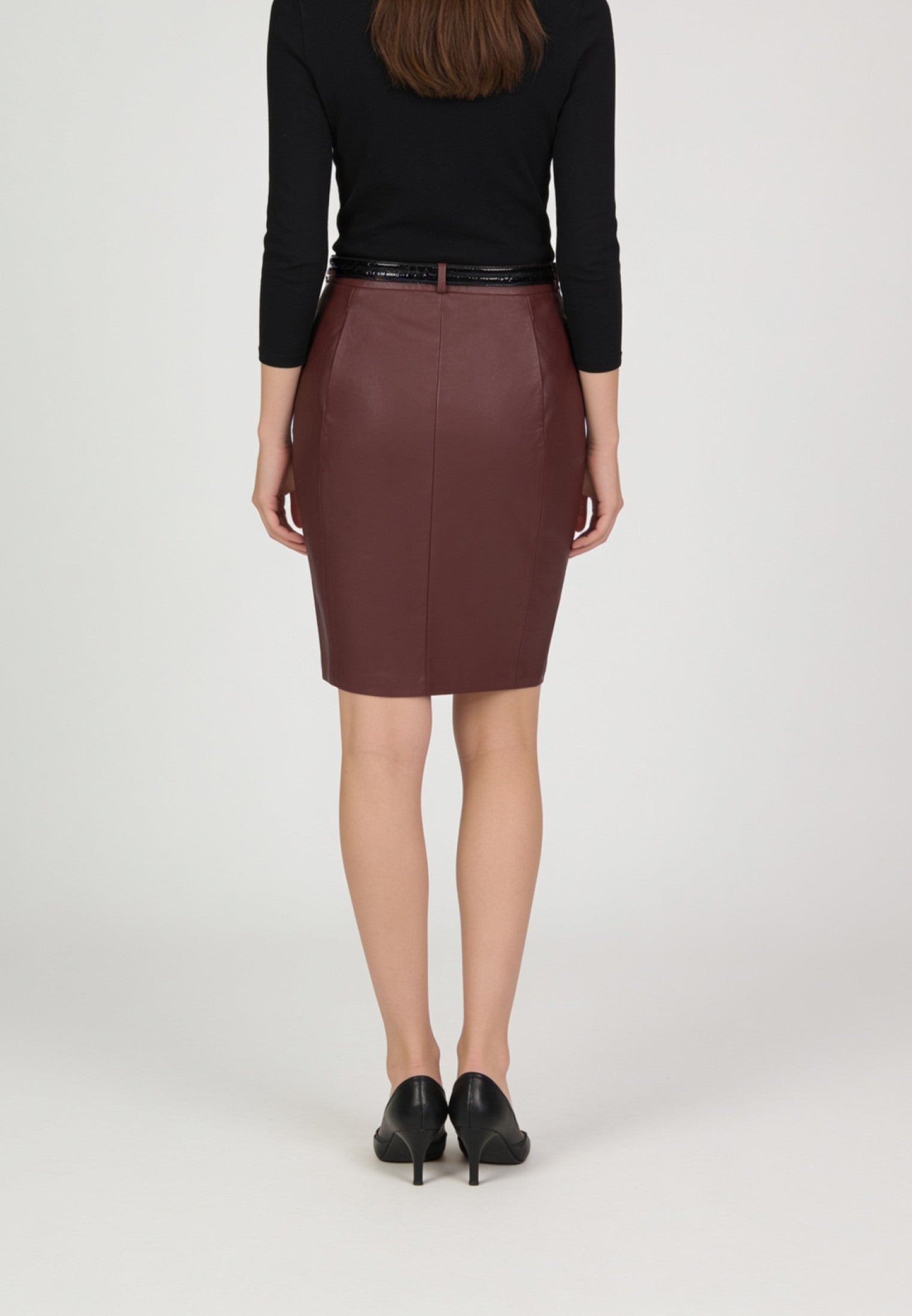 Udine Skirt — Burgundy