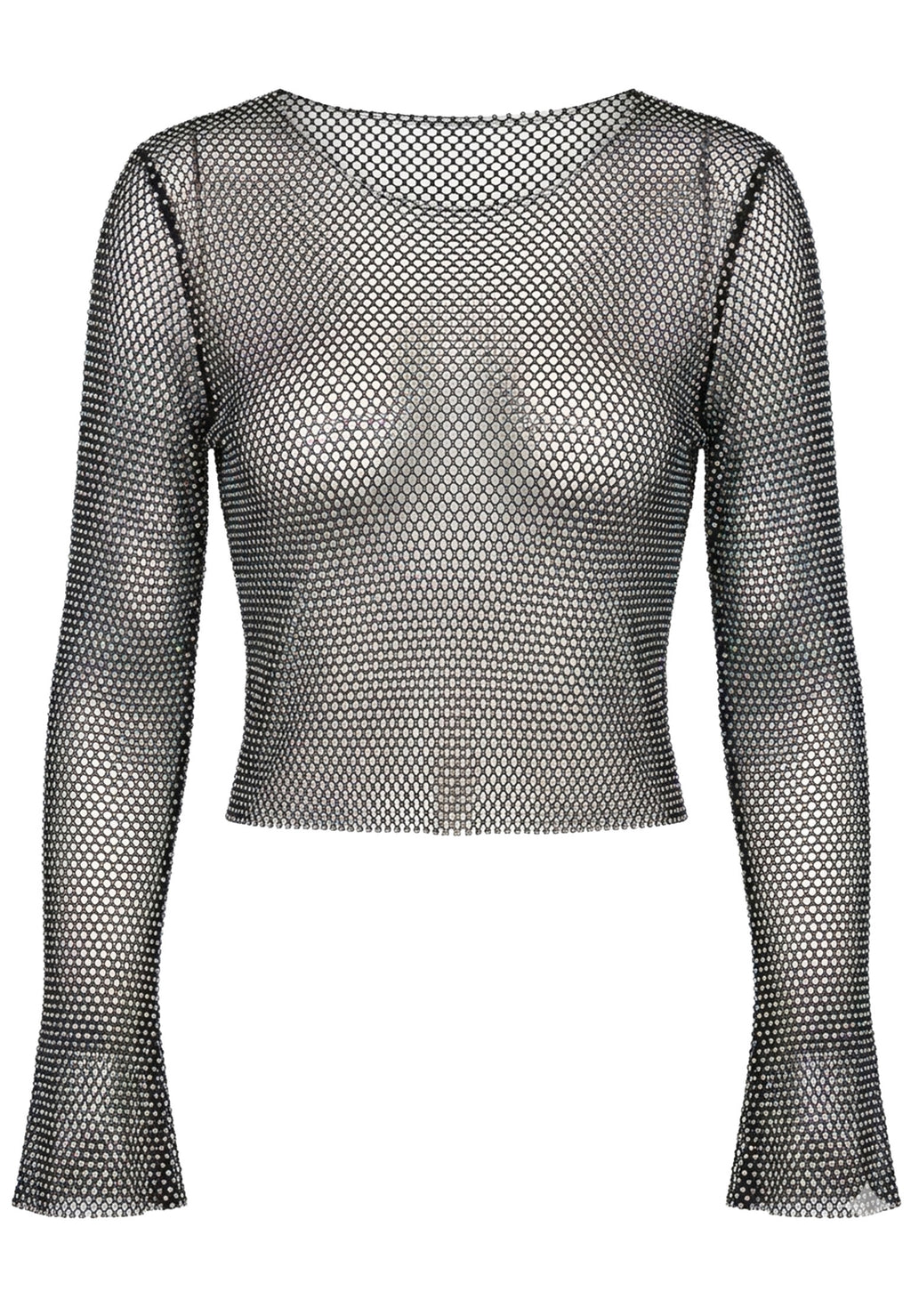 Gray Sfilato top - view 1