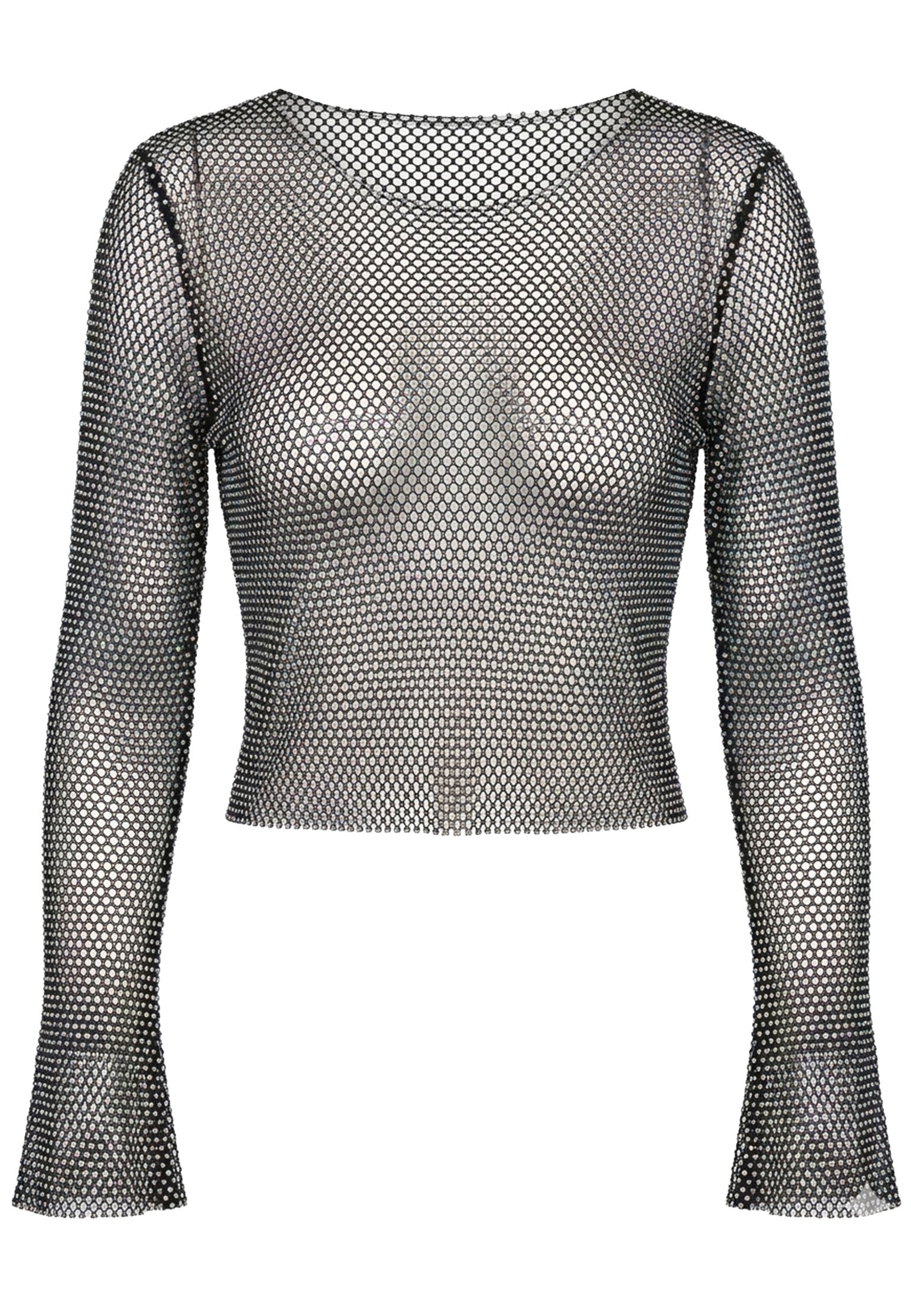 Gray Sfilato top - view 1