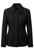 Black Leather Collared Jacket