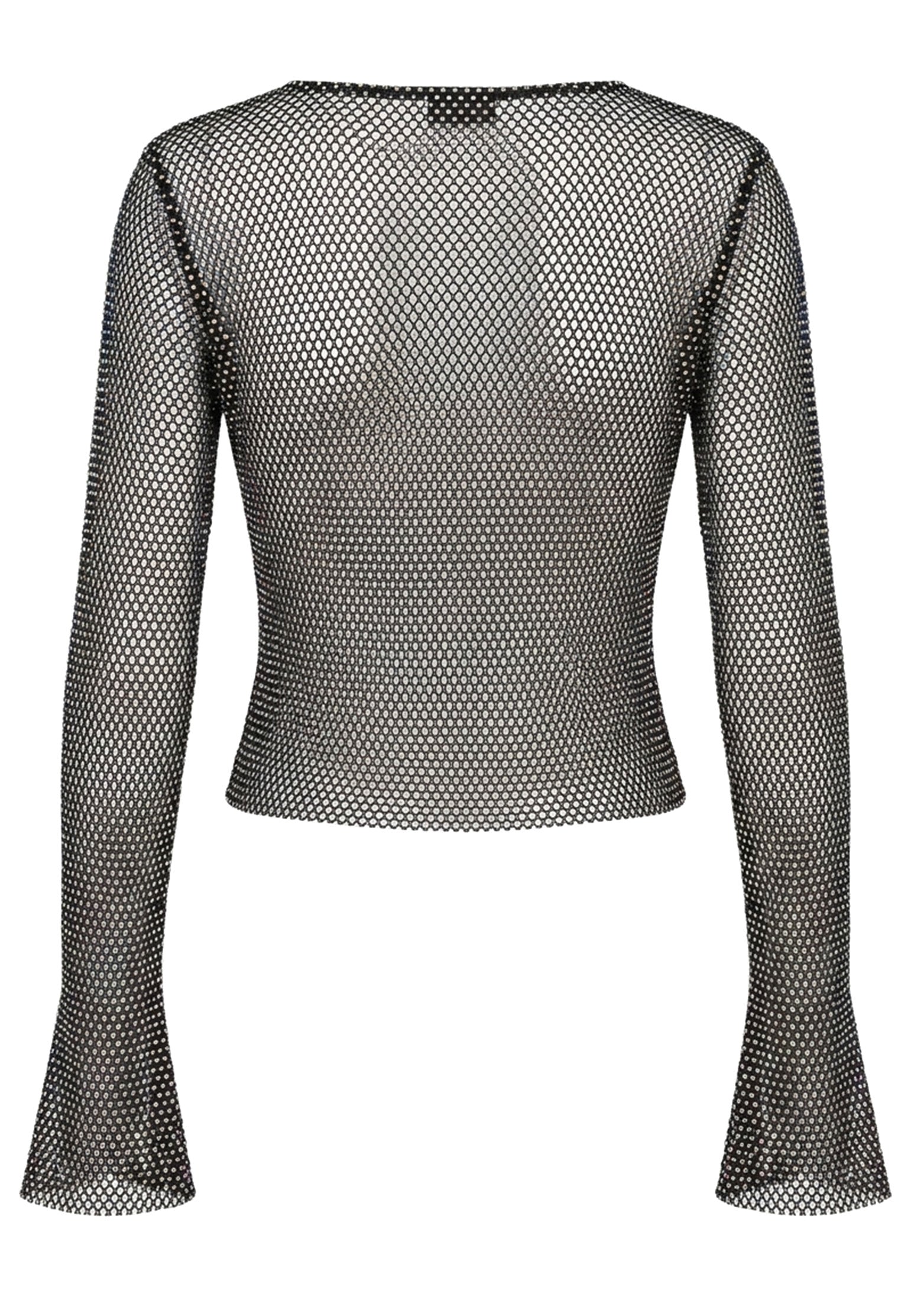 Gray Sfilato top - view 2