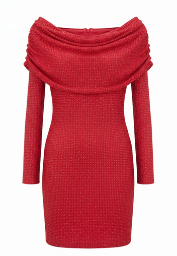 Burgundy Sfilato dress - view 1