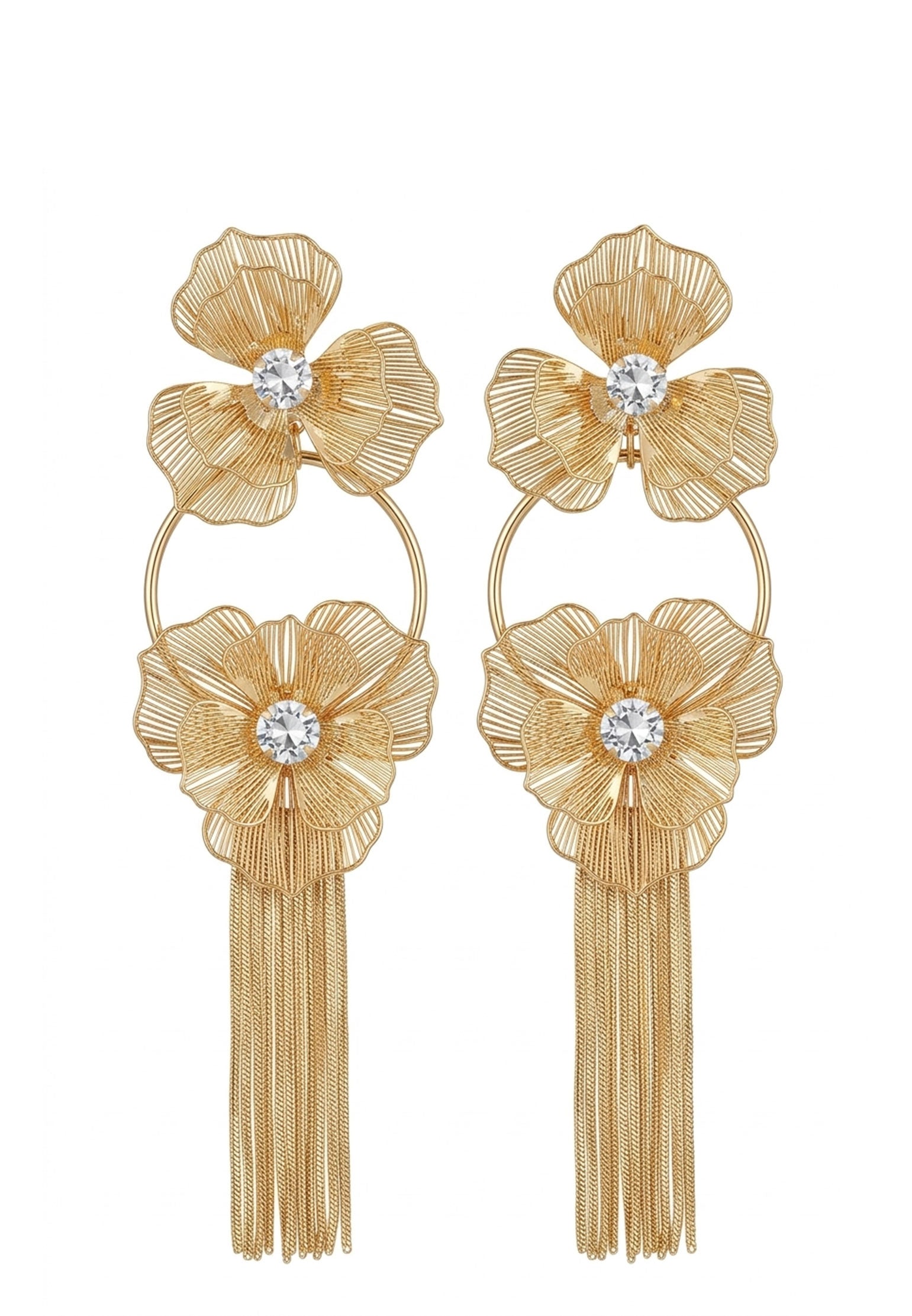 Gold Sfilato earrings - view 1