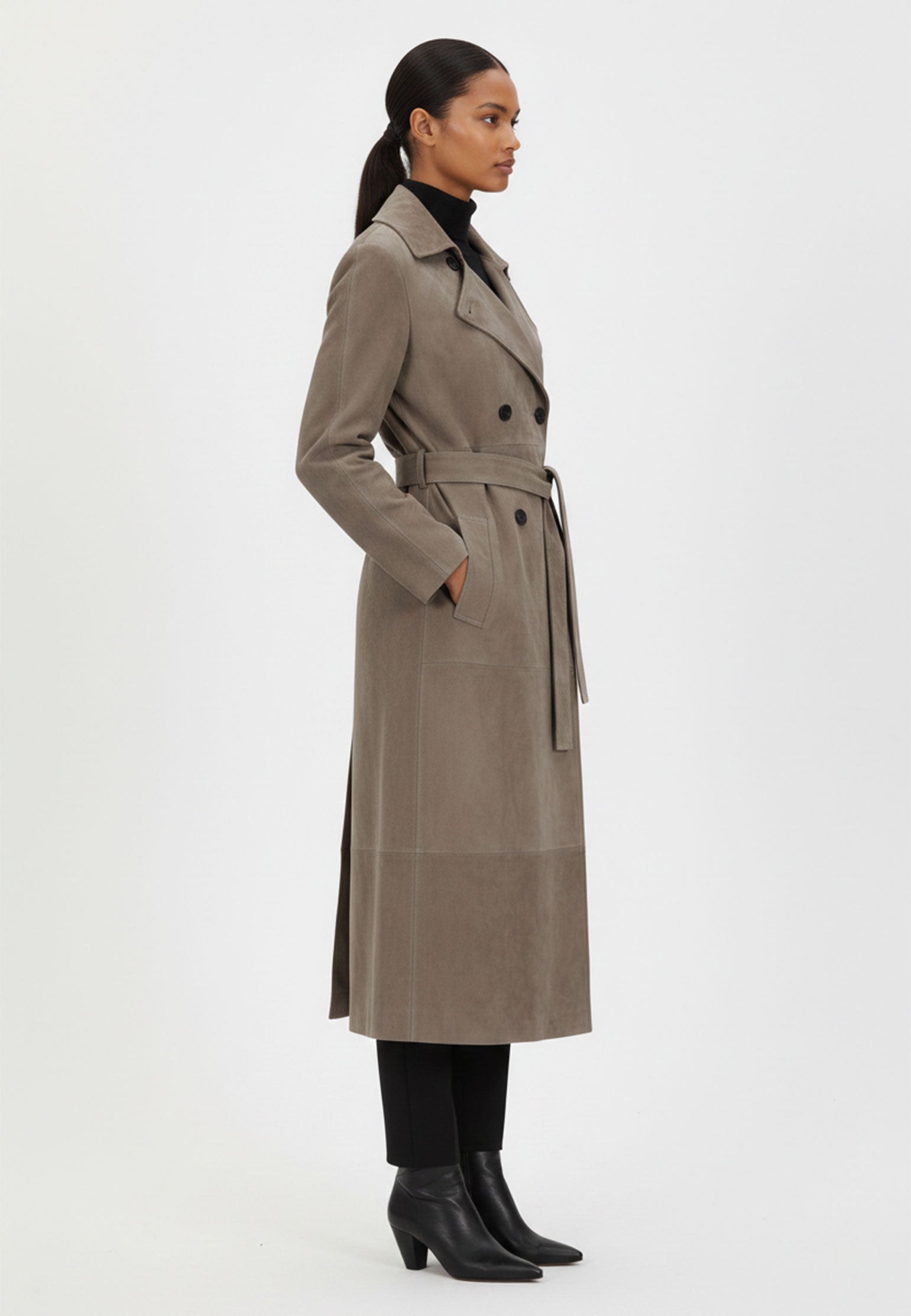 Brown Sfilato coat - view 3