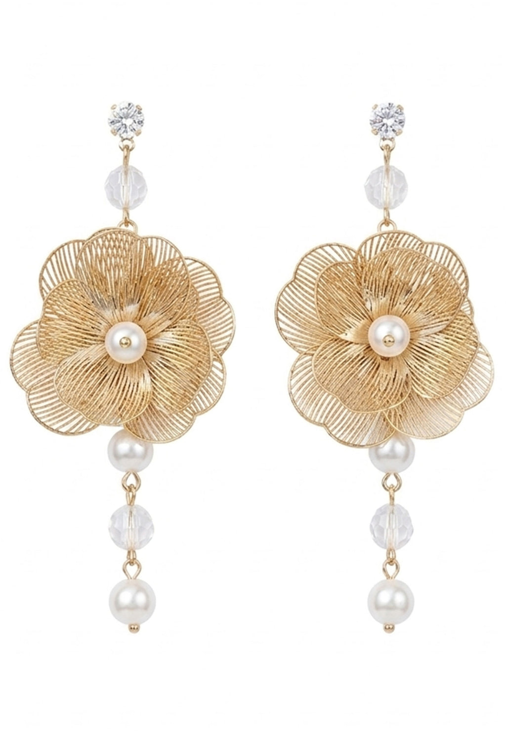 Gold Sfilato earrings - view 1
