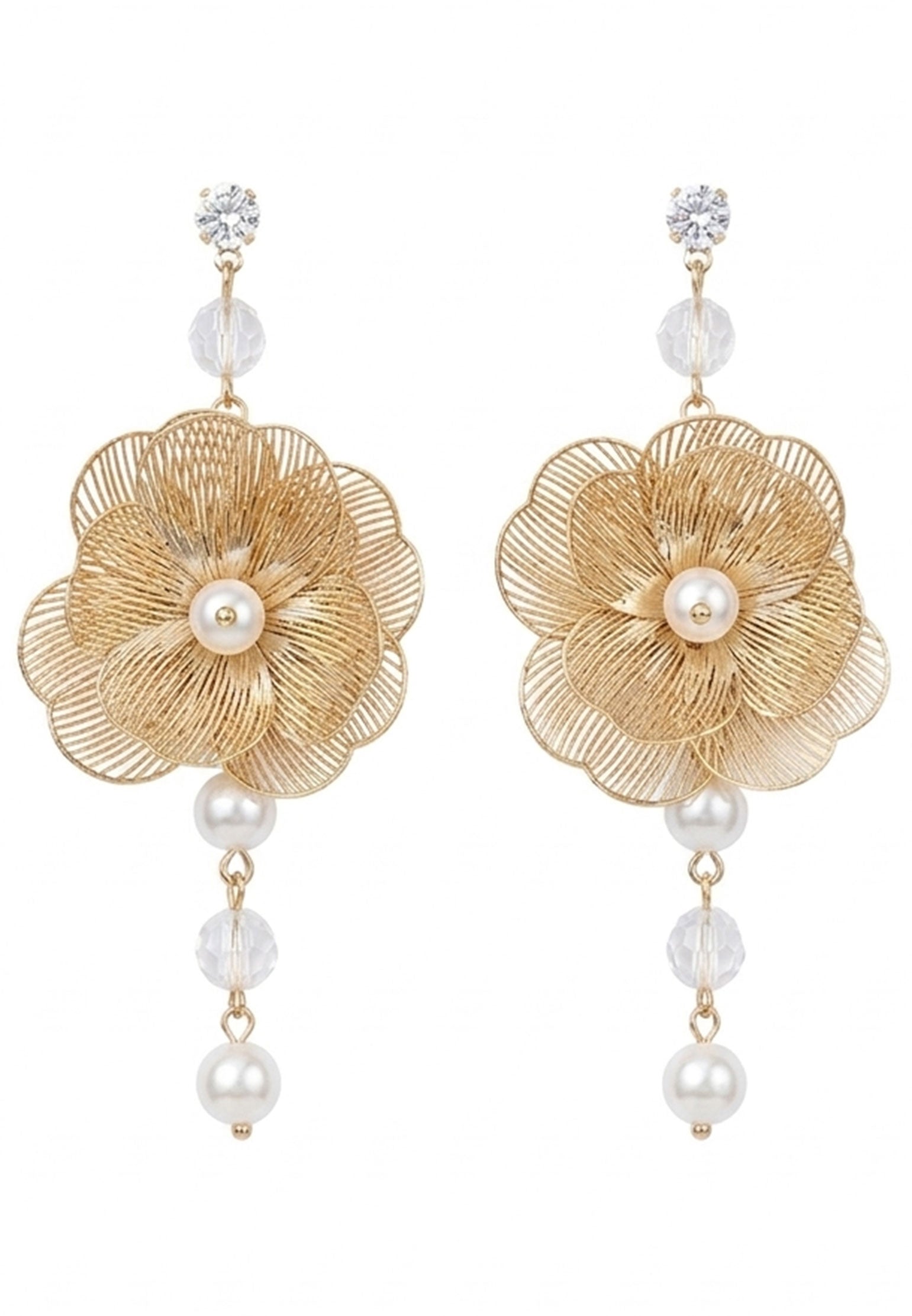 Gold Sfilato earrings - view 1