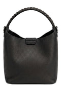 Black Braided-Handle Bucket Bag - view 1