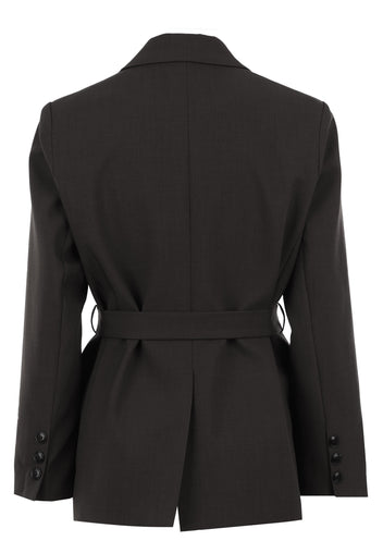 Black Belted Tailored Blazer - view 3