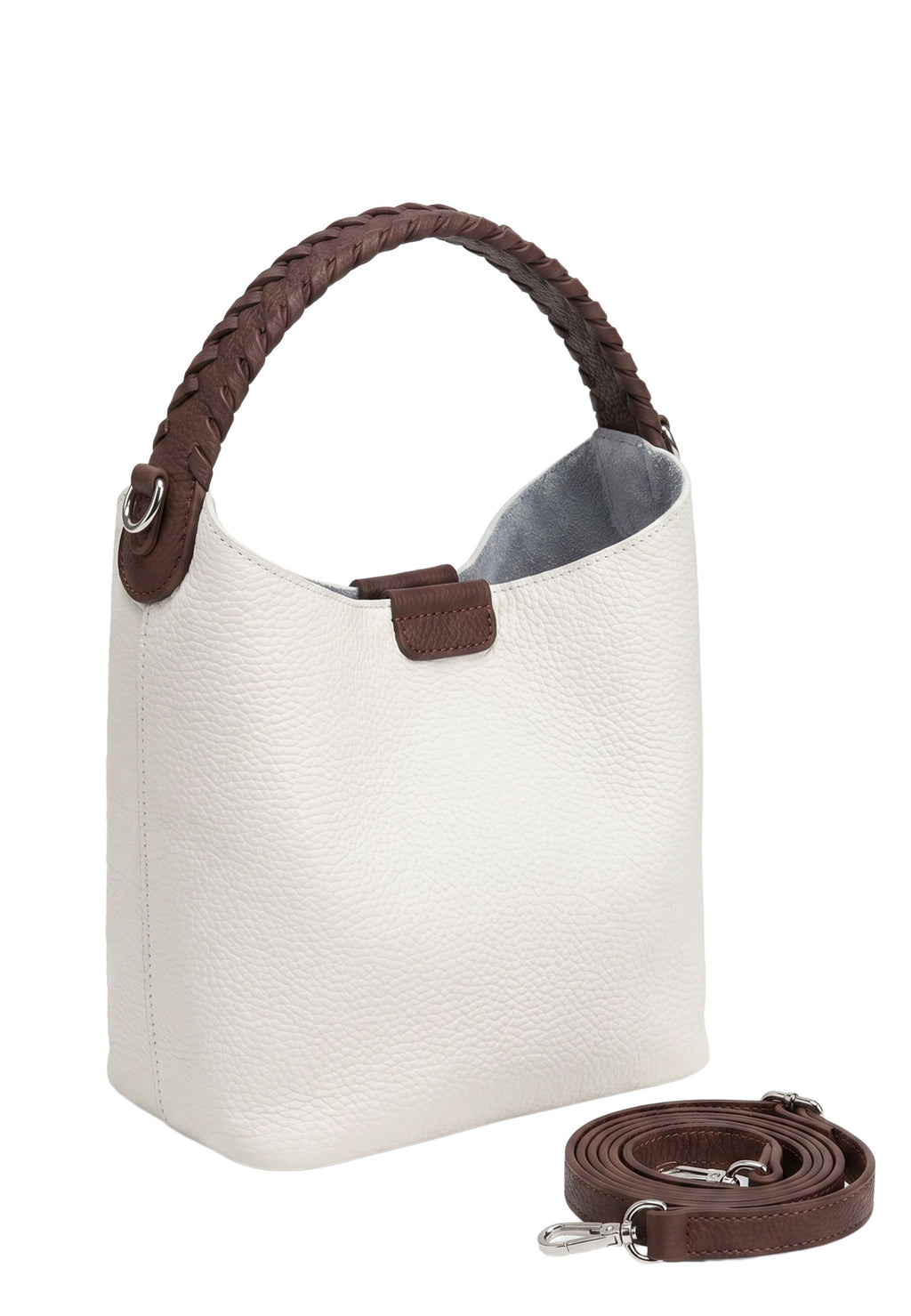 Gray and White Sfilato bag - view 3