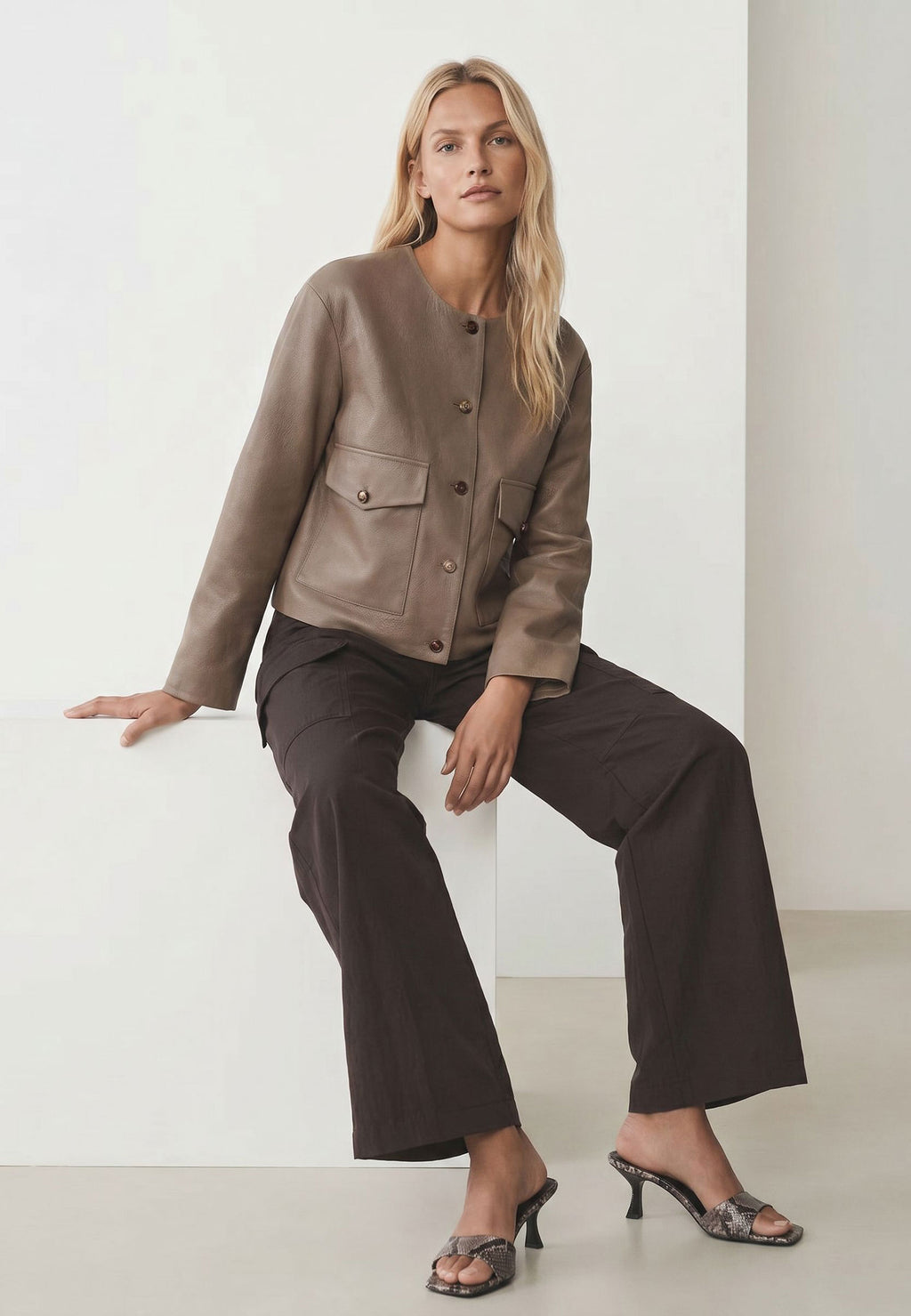 Brown Sfilato jacket - view 3